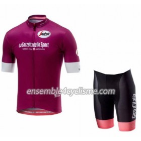 Tenue Maillot Cyclamen + Cuissard 2018 Tour d'Italie